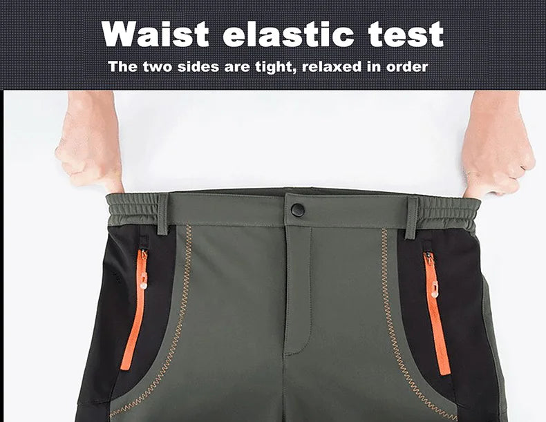 LNGXO Men’s Winter Fleece Hiking Pants – Waterproof, Windproof, & Insulated for Outdoor Adventures