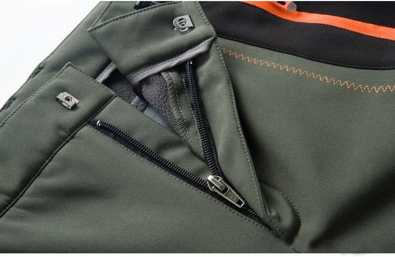 LNGXO Men’s Winter Fleece Hiking Pants – Waterproof, Windproof, & Insulated for Outdoor Adventures