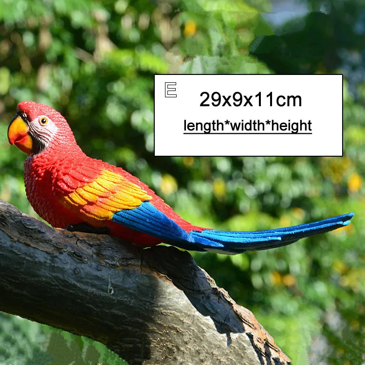 🦜 Resin Parrot Wall-Mounted Statue – Vibrant Outdoor & Indoor Garden Decor
