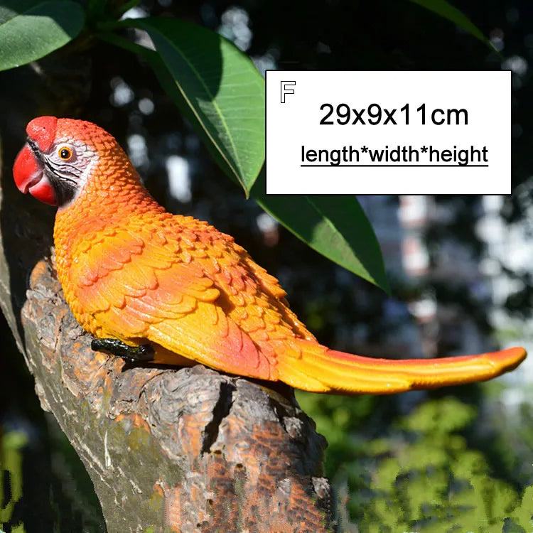 🦜 Resin Parrot Wall-Mounted Statue – Vibrant Outdoor & Indoor Garden Decor