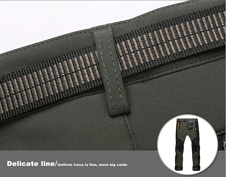 LNGXO Men’s Winter Fleece Hiking Pants – Waterproof, Windproof, & Insulated for Outdoor Adventures