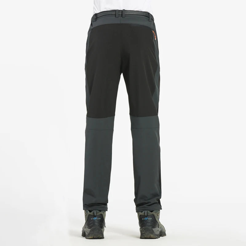 LNGXO Men’s Winter Fleece Hiking Pants – Waterproof, Windproof, & Insulated for Outdoor Adventures