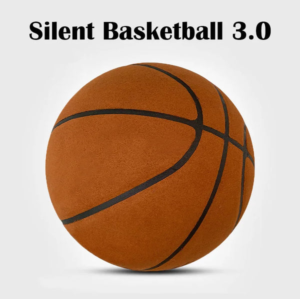 Silent Basketball – Indoor Dribbling Training Ball | Size 7 (29.5") / 5# Airless Foam Quiet Basketball