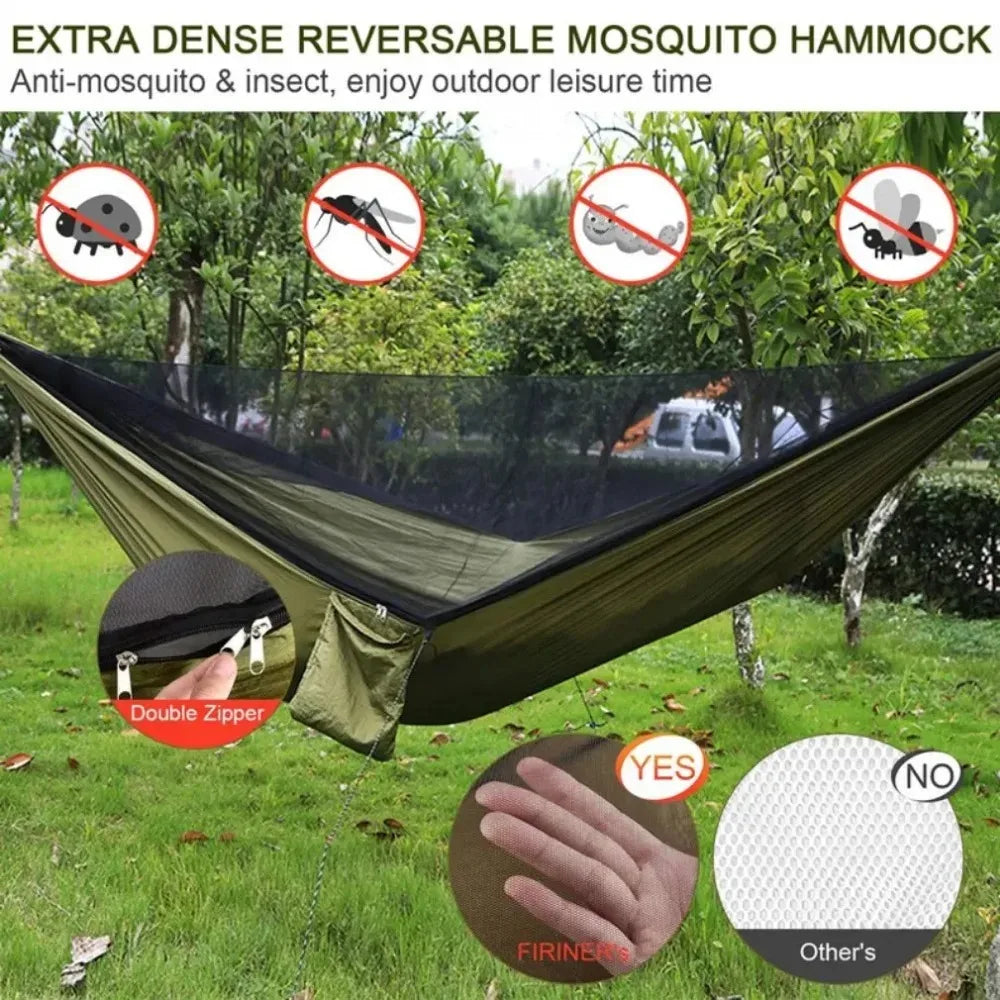 Outdoor Camping Hammock with Mosquito Net