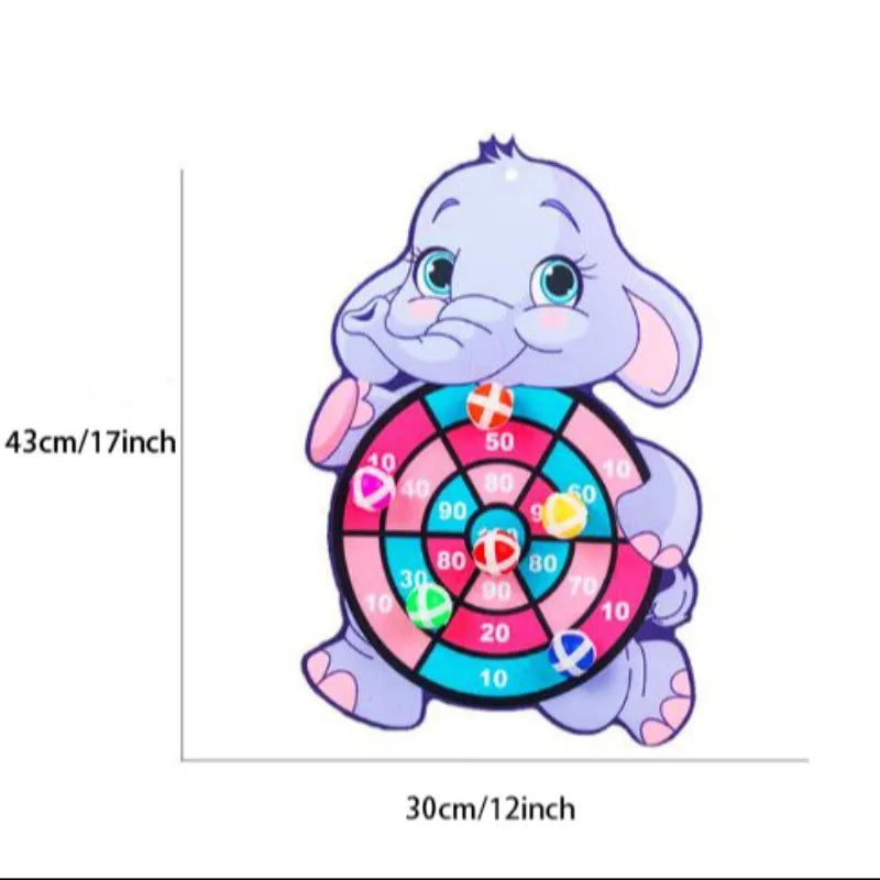 Montessori Dart Board Target Game – Sticky Ball Sports Toy for Kids Ages 4–6
