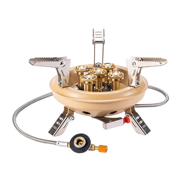 BRS-201A High-Pressure Portable Camping Gas Stove – 16000W Power with Piezo Ignition