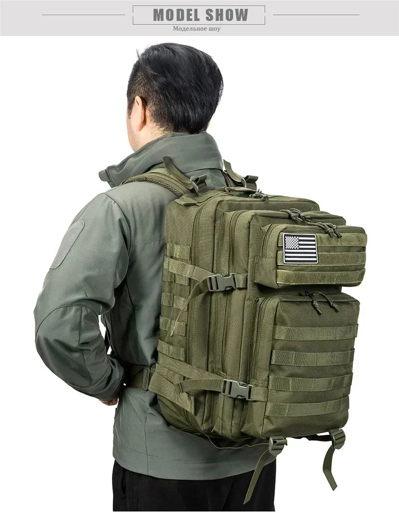 45L Large Capacity Tactical Outdoor Backpack – Rugged, Ready & Built for Adventure