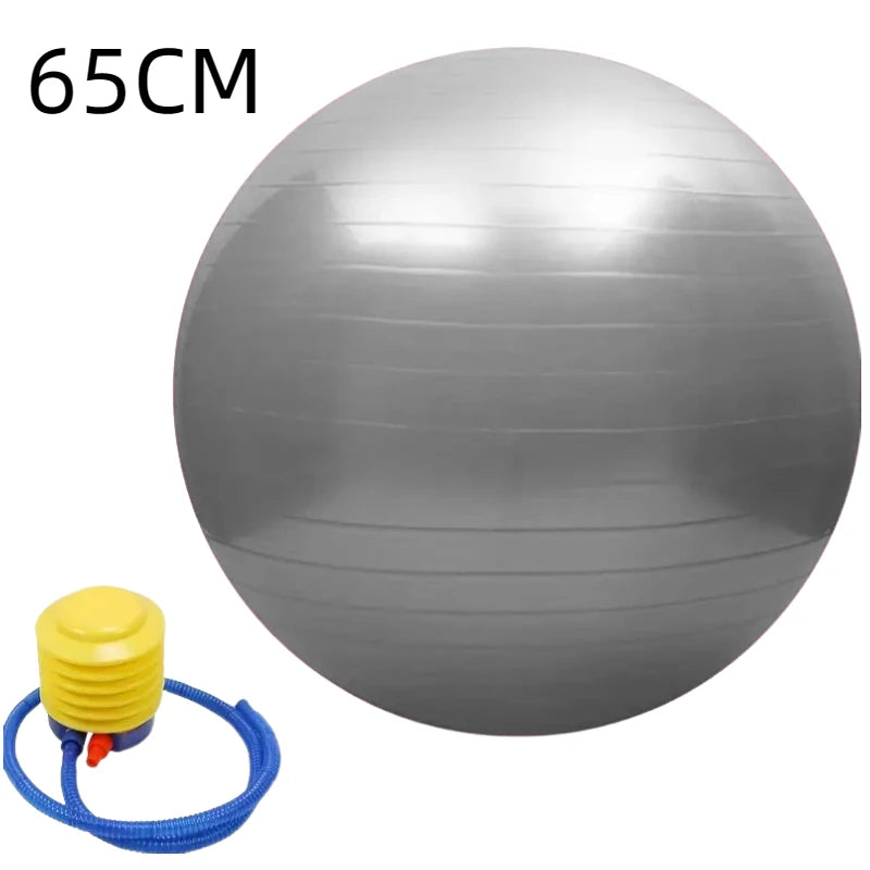 Yoga Pilates Exercise Ball – Thickened & Explosion-Proof for Home Fitness (45–95cm)