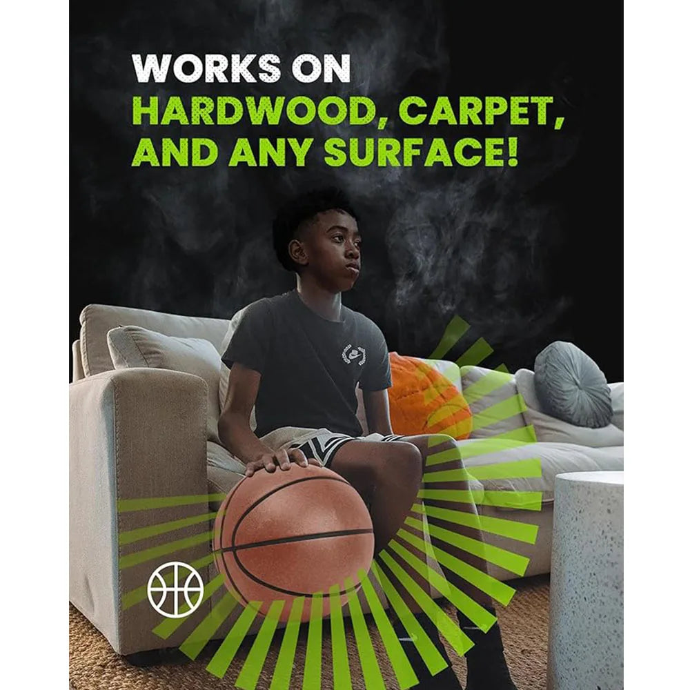 Silent Basketball 2024 – Upgraded Airless Foam Basketball for Indoor Dribbling & Quiet Play