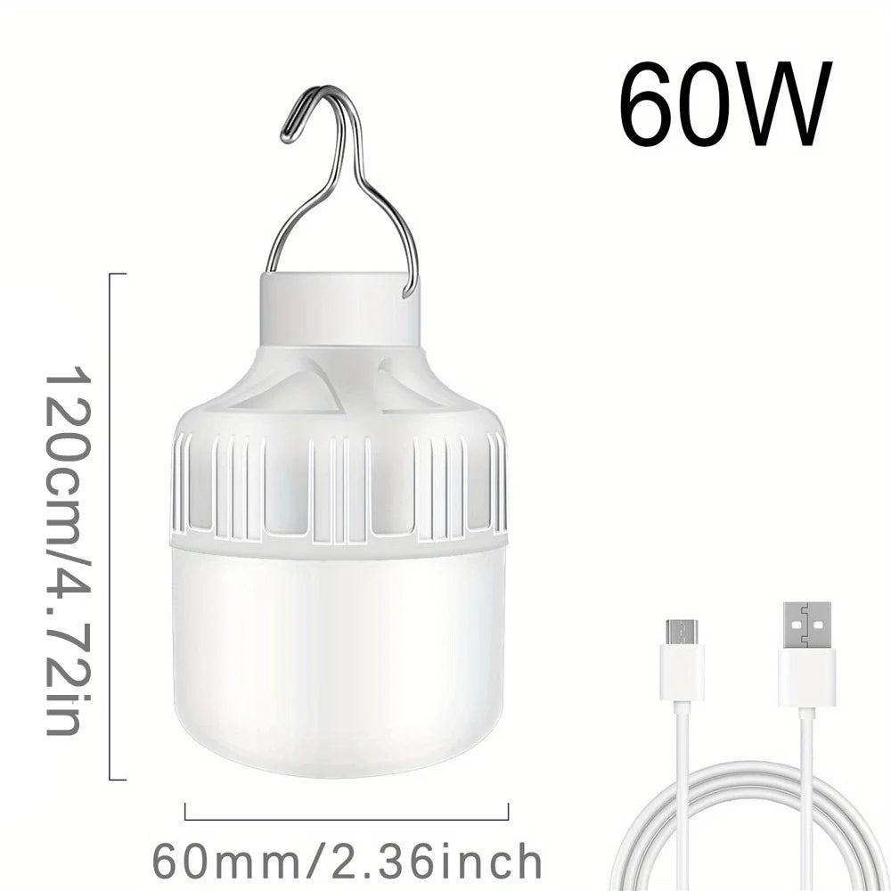 USB Rechargeable LED Bulb – Portable Camping & Emergency Light
