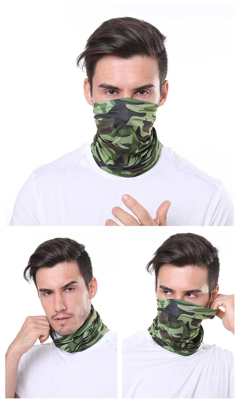 Outdoor Ice Silk Sun Protection Bib – Full Face Motorcycle & Sports Bandana