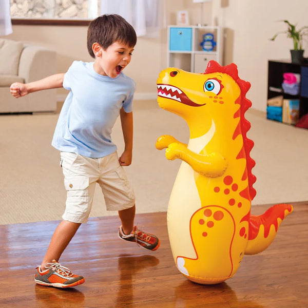 Children & Adult Tumbler Boxing Inflatable Punching Bag – Dinosaur Sports Toy
