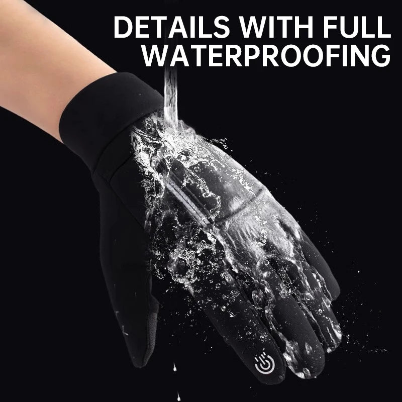 Winter Outdoor Warm Gloves – Flip-Zip Touchscreen Gloves for Cycling, Skiing, and Fishing