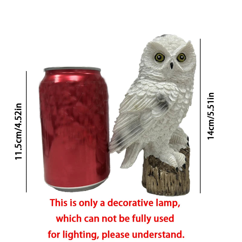 Solar Resin Lawn Lamp – Parrot, Owl, Eagle