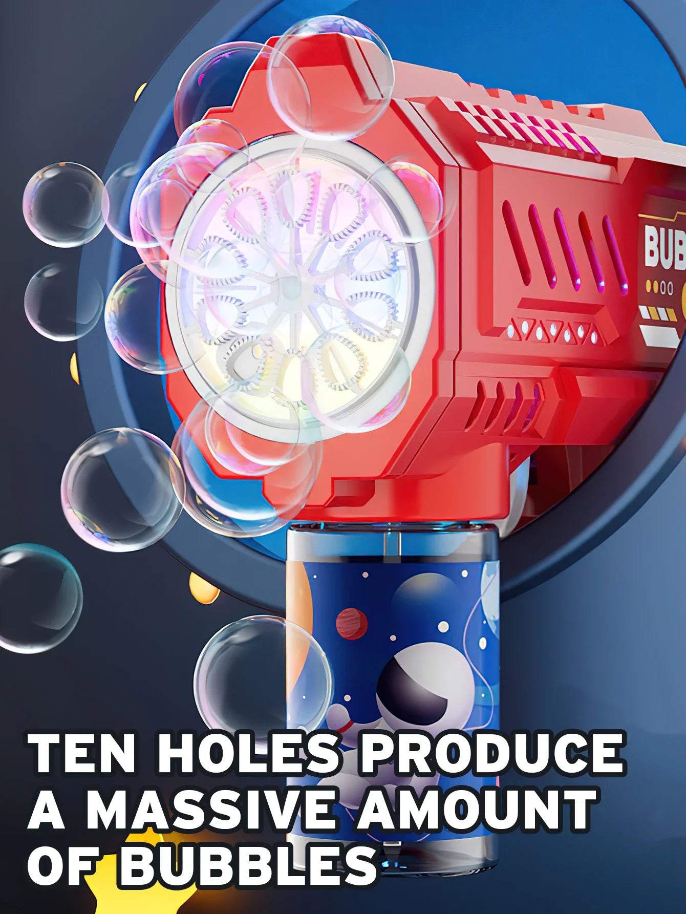 Fully Automatic Bubble Gun Rocket Bubbles Machine