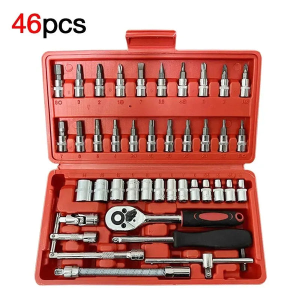 46-Piece Wrench Set Tool Kit