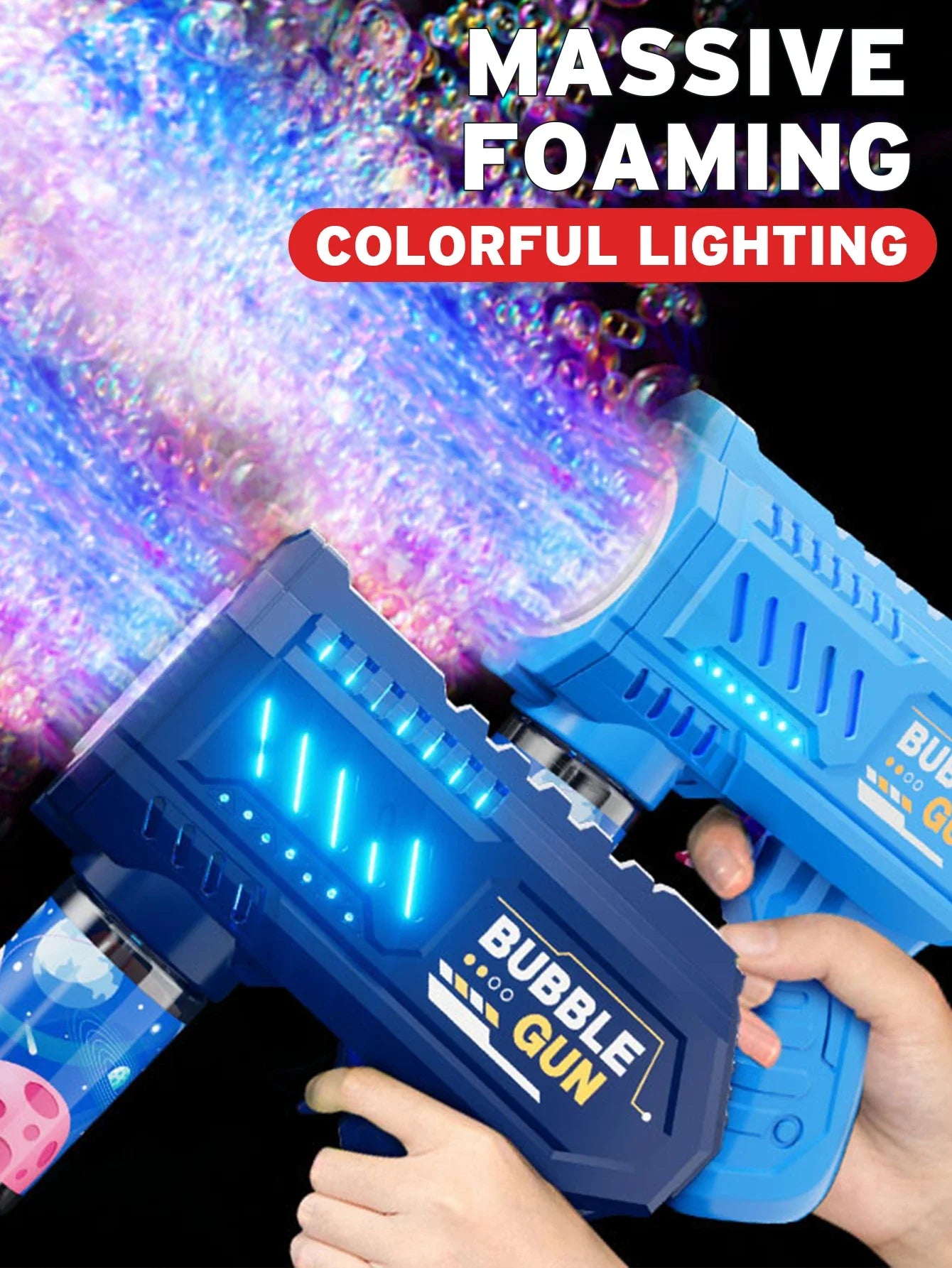 Fully Automatic Bubble Gun Rocket Bubbles Machine