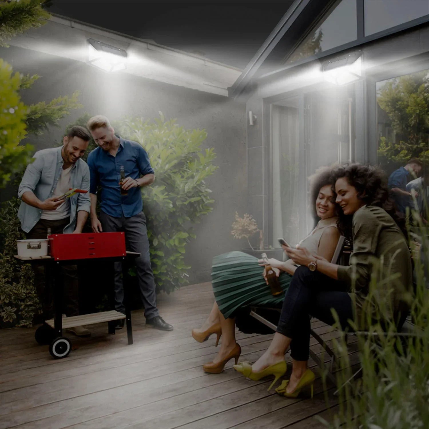 Multifunctional Solar LED Garden Light – Motion Sensor, Waterproof
