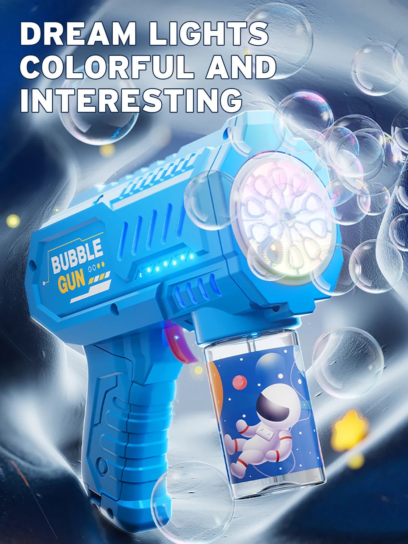 Fully Automatic Bubble Gun Rocket Bubbles Machine