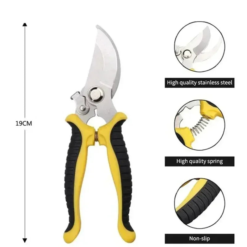 Professional Bypass Pruning Shears – Sharp Garden Scissors & Tree Trimmers