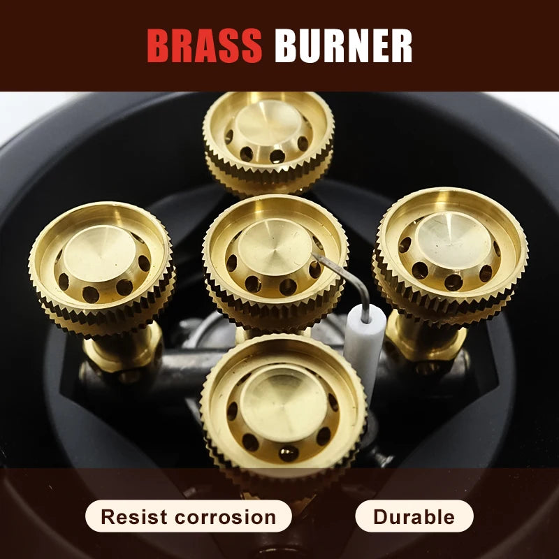 BRS-201A High-Pressure Portable Camping Gas Stove – 16000W Power with Piezo Ignition
