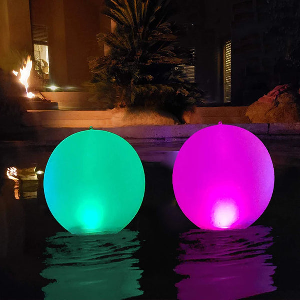 16 Colors Floating Pool Lights Inflatable LED Beach Ball