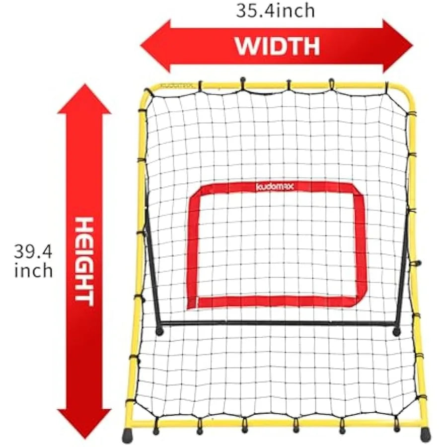 Baseball Rebounder Net with Pitching Target and 3 Angles