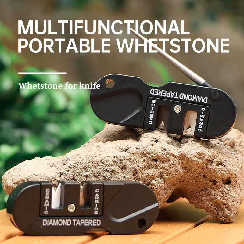 Portable Whetstone Mini Multi-function Sharpener Rod