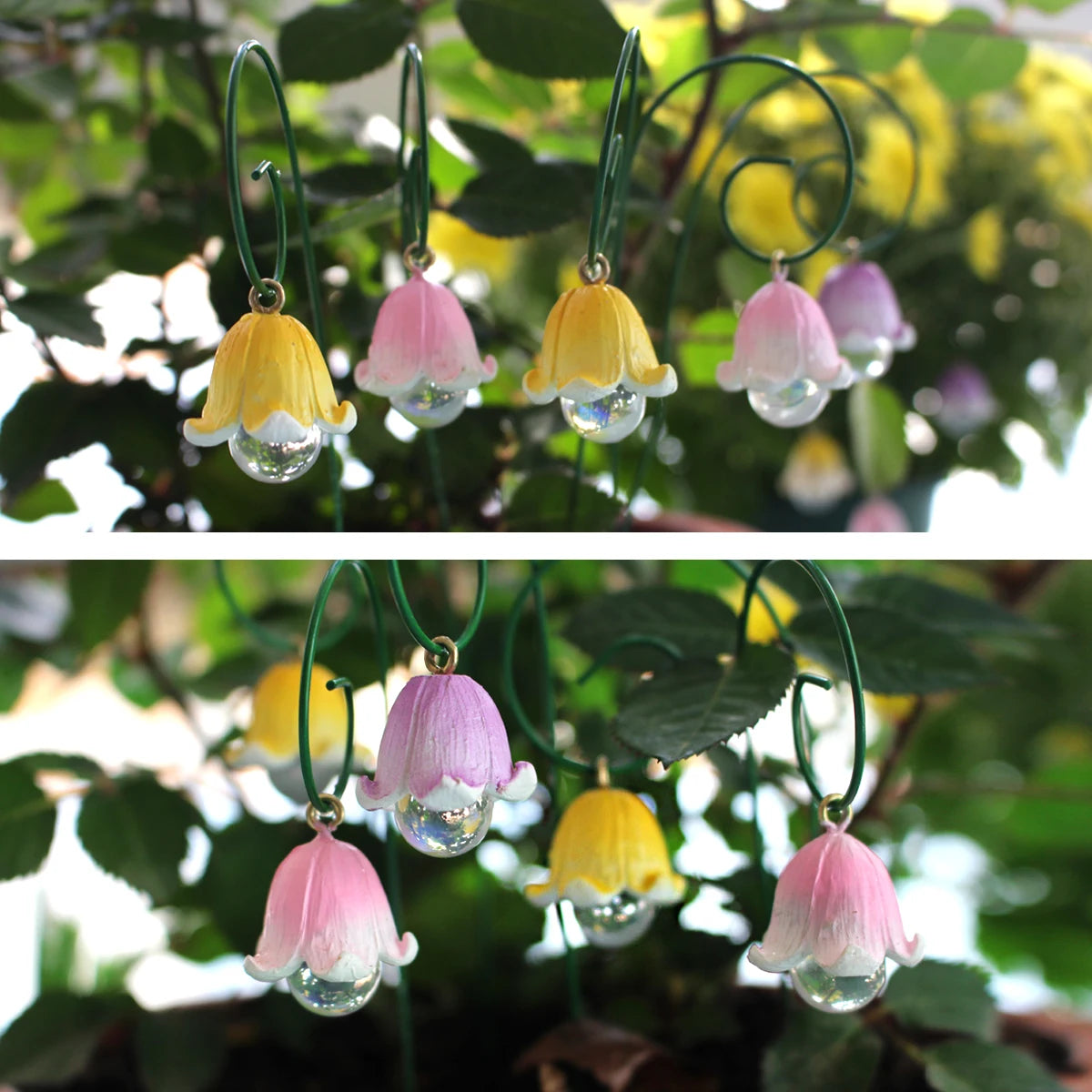 9pcs Lily of the Valley Miniature Figurines – Everlasting Fairy Garden Accessories