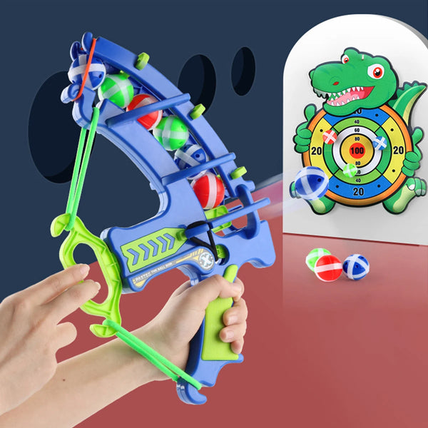 Kids Indoor/Outdoor Slingshot Target Game – Fun Throwing Toy with Sticky Ball Dartboard