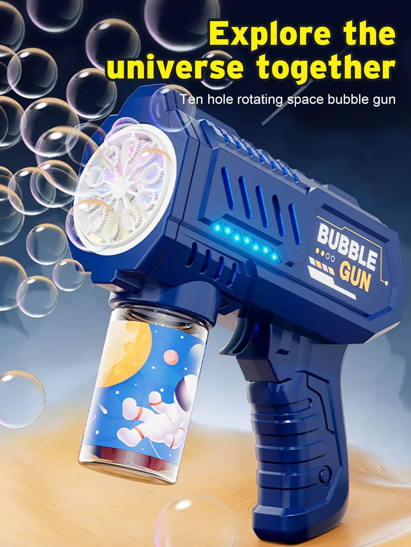 Fully Automatic Bubble Gun Rocket Bubbles Machine