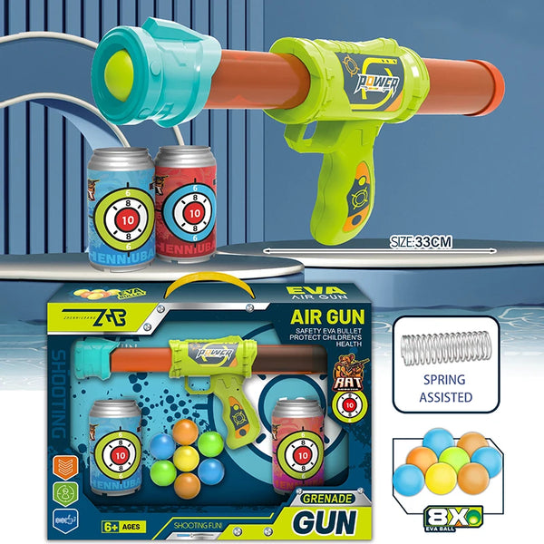 Kids Indoor/Outdoor Slingshot Target Game – Fun Throwing Toy with Sticky Ball Dartboard