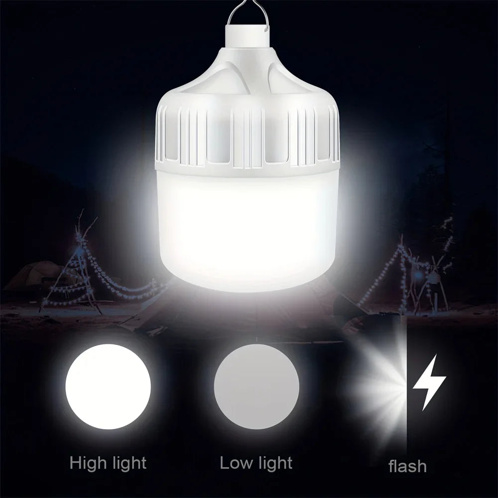USB Rechargeable LED Bulb – Portable Camping & Emergency Light