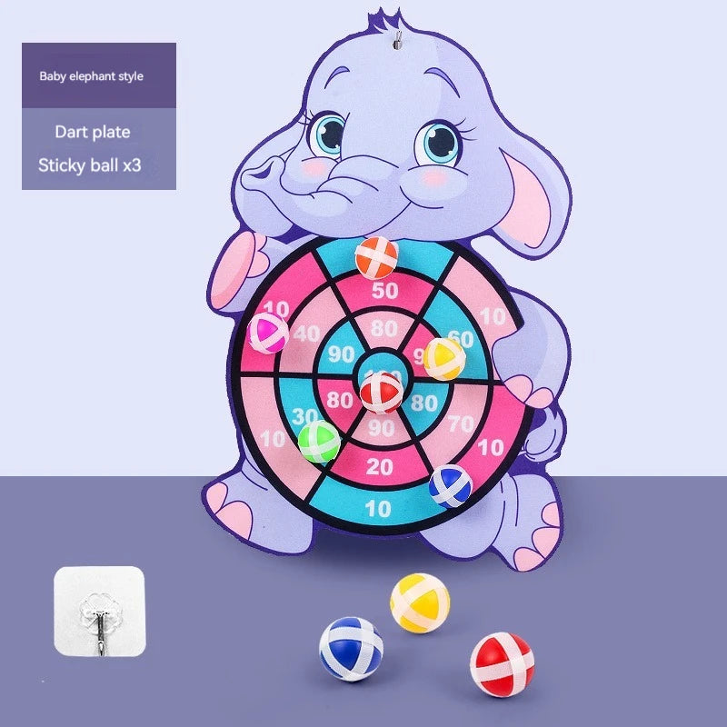 Montessori Dart Board Target Game – Sticky Ball Sports Toy for Kids Ages 4–6