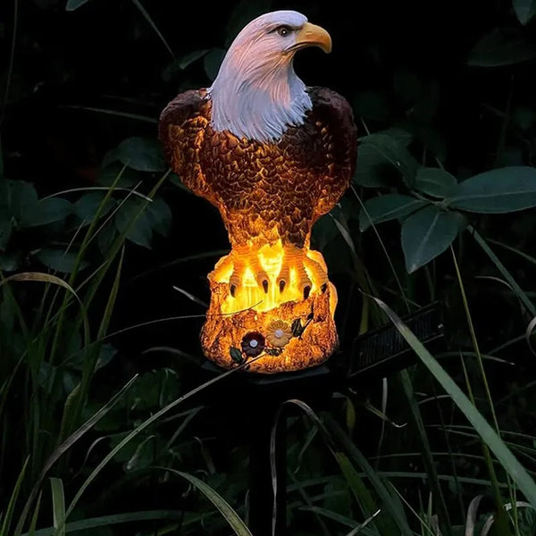 Solar Resin Eagle Lawn Lamp – Outdoor LED Garden & Patio Decorative Light
