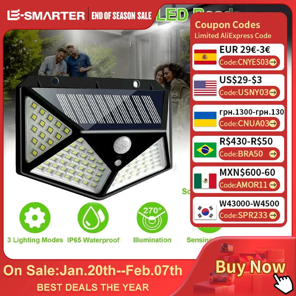 Multifunctional Solar LED Garden Light – Motion Sensor, Waterproof