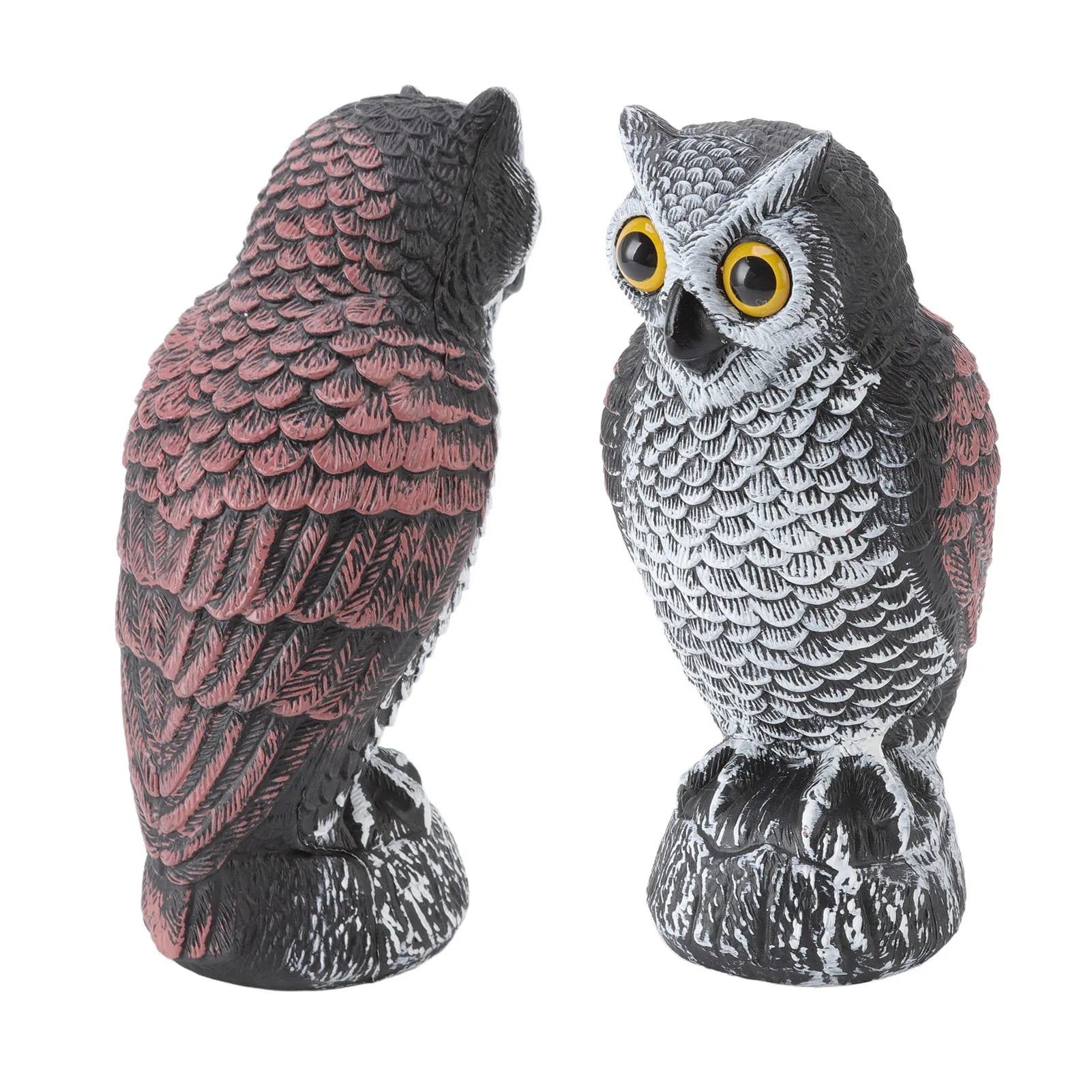 🦉 Owl Bird Deterrent – Realistic Garden Owl Decoy to Keep Birds Away