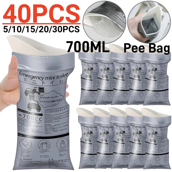 Disposable Portable Urine Bags for Travel & Outdoor Use