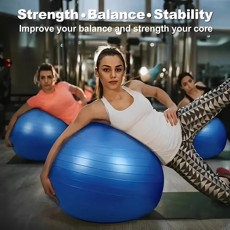 Yoga Pilates Exercise Ball – Thickened & Explosion-Proof for Home Fitness (45–95cm)