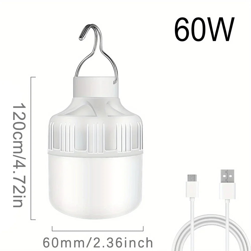 USB Rechargeable LED Bulb – Portable Camping & Emergency Light