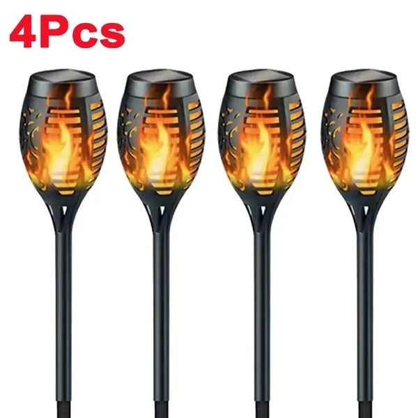 Solar Flame Lights – Flickering LED Torch for Outdoor Decor