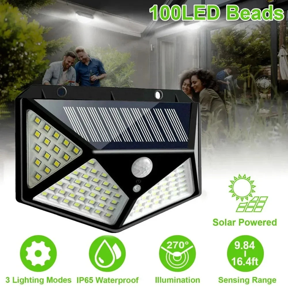 Multifunctional Solar LED Garden Light – Motion Sensor, Waterproof