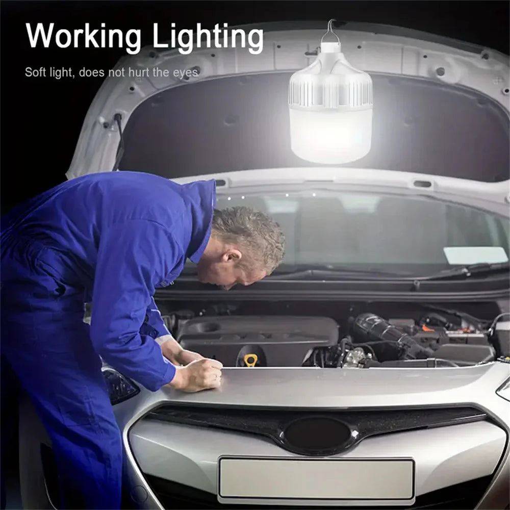 USB Rechargeable LED Bulb – Portable Camping & Emergency Light