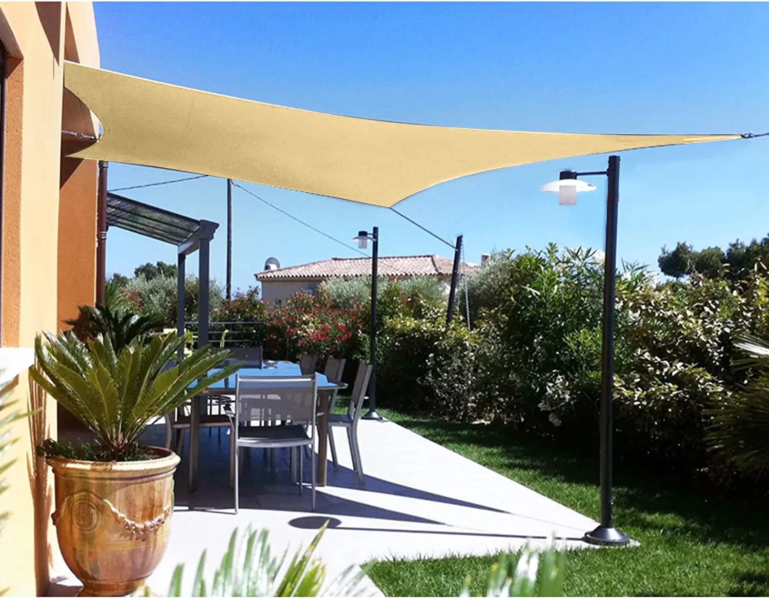 Waterproof Sun Shade Sail Canopy Rectangle UV Block Sun Shelter