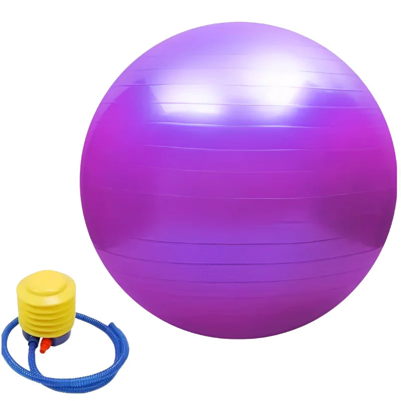 Yoga Pilates Exercise Ball – Thickened & Explosion-Proof for Home Fitness (45–95cm)