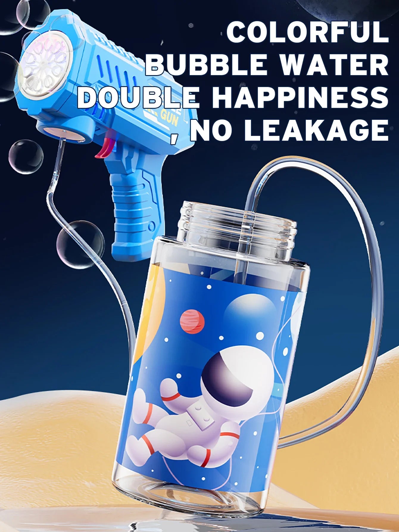 Fully Automatic Bubble Gun Rocket Bubbles Machine