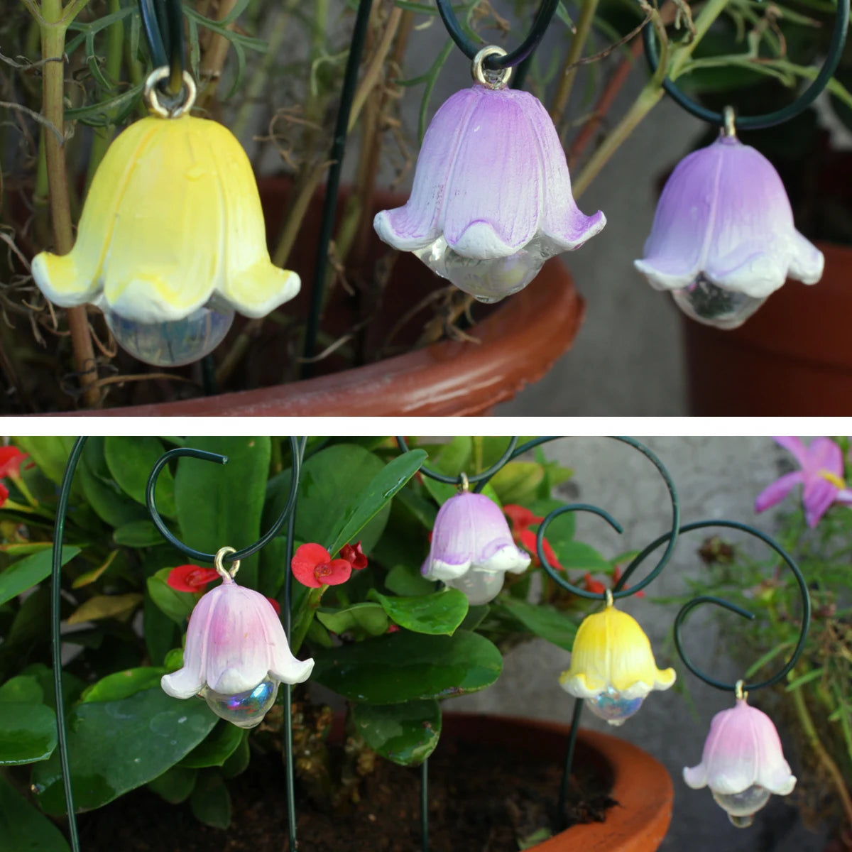 9pcs Lily of the Valley Miniature Figurines – Everlasting Fairy Garden Accessories