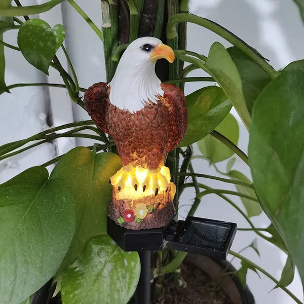 Solar Resin Eagle Lawn Lamp – Outdoor LED Garden & Patio Decorative Light