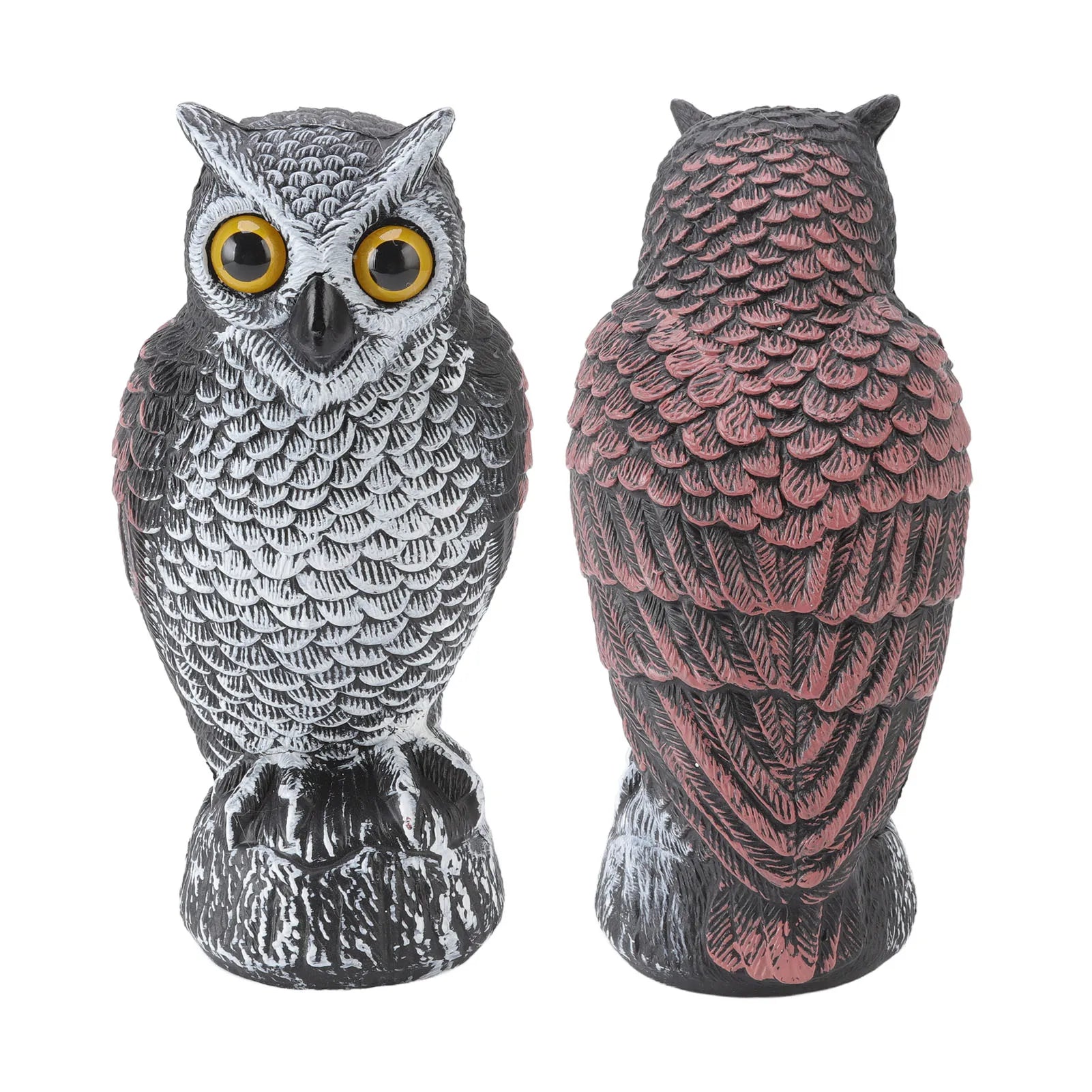 🦉 Owl Bird Deterrent – Realistic Garden Owl Decoy to Keep Birds Away