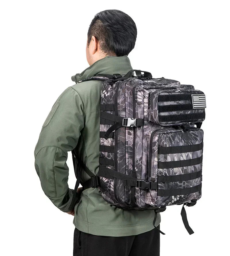 45L Large Capacity Tactical Outdoor Backpack – Rugged, Ready & Built for Adventure